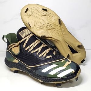 Adidas Icon 5 Bounce Baseball Softball Cleats USA Troops Camo Black NEW